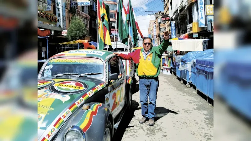 Emilio Gutiérrez, representante de los microempresarios de El Alto.