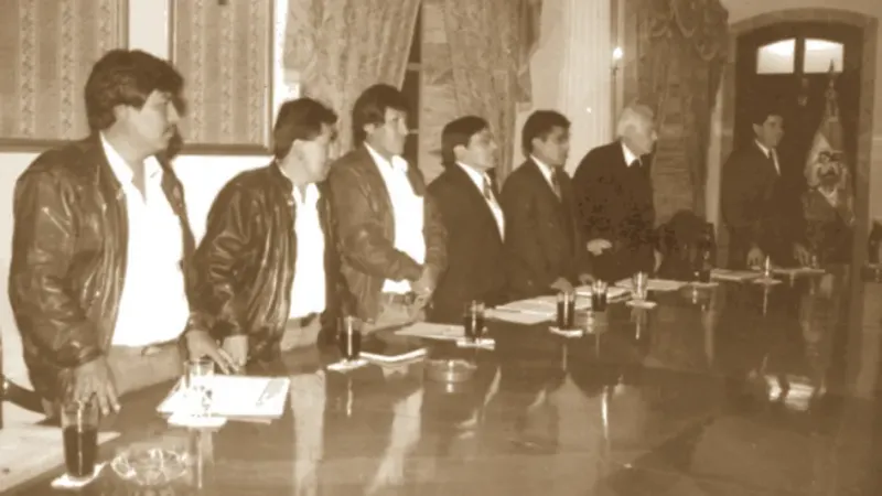 Dirigentes de la COR.