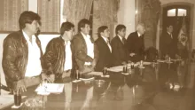 Dirigentes de la COR.